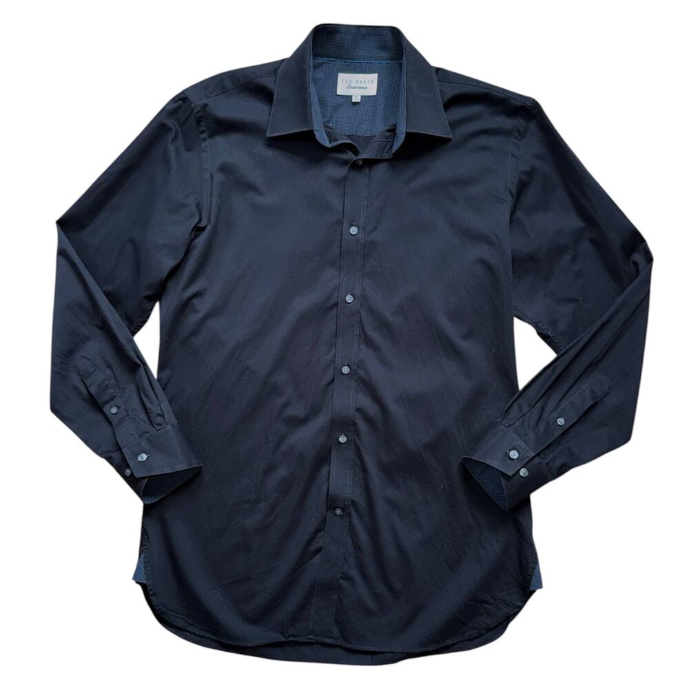 Ted Baker Black Shirt | Size 15.5